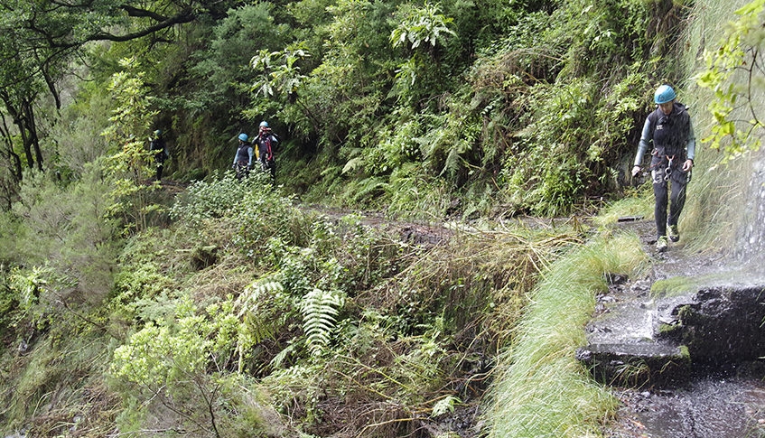 On the way to Canyoning in Madeira
